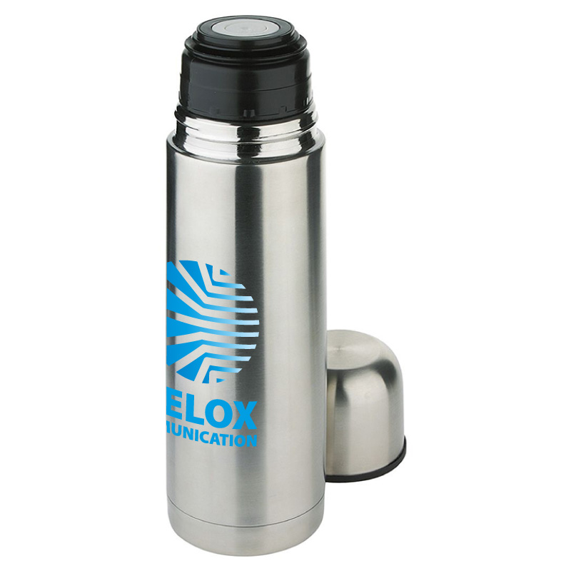 THERMOS 750 ml. IN ACCIAIO INOX DOPPIA PARETE ISOLANTE diam.cm.8,2XH27,3 ART. BC435