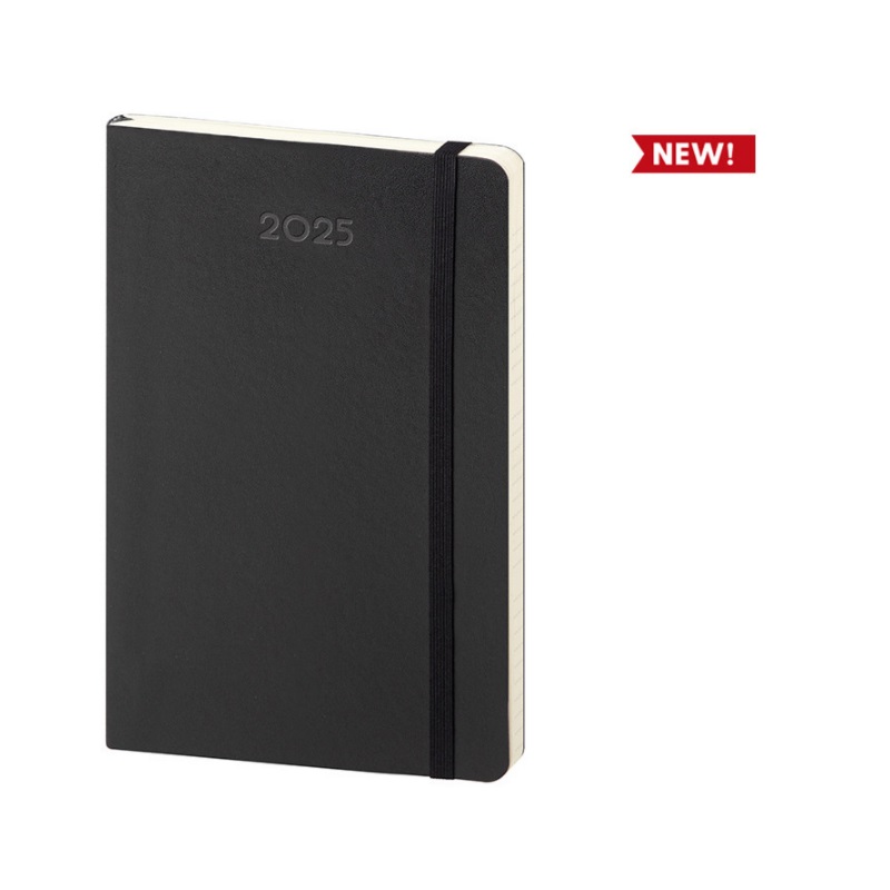AGENDA SETTIMANALE NERA FLESSIBILE cm. 9x14 ART. CG-326