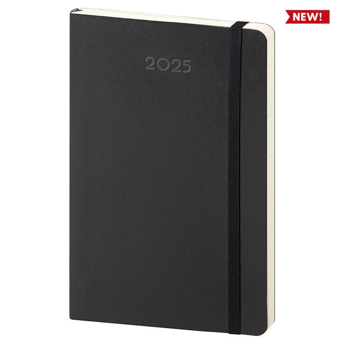 AGENDA SETTIMANALE FLESSIBILE NERA cm 19x25 ART.CG-328