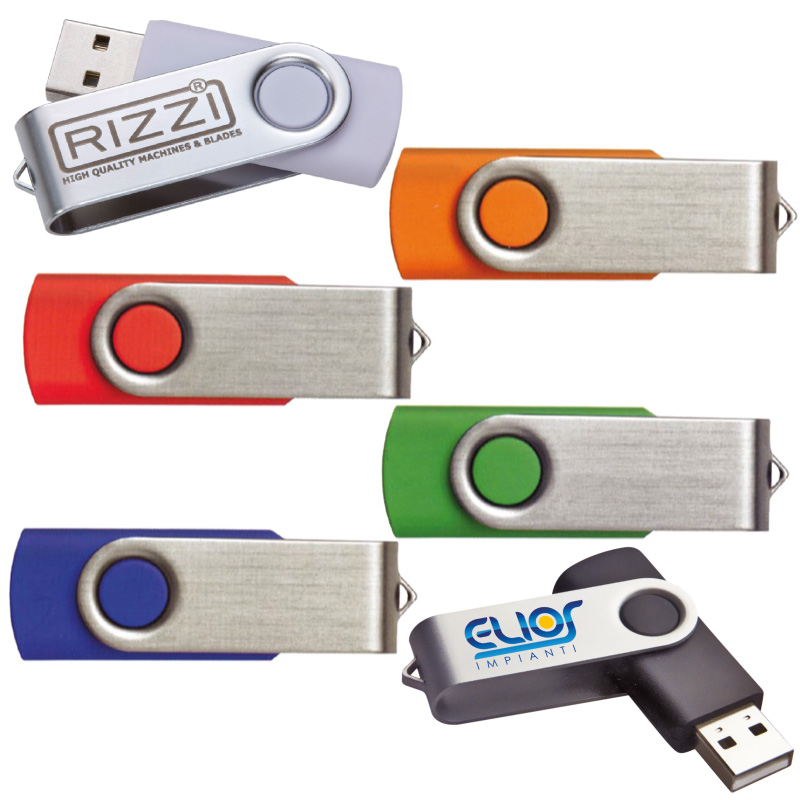 MEMORIA USB DA 2GB  pl./alluminio ART. CM-11