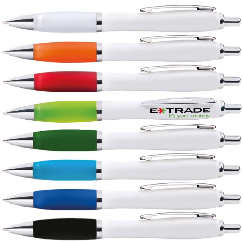 PENNA PLASTICA BIANCA+CLIP METALLO ART.GPH-126 EASY