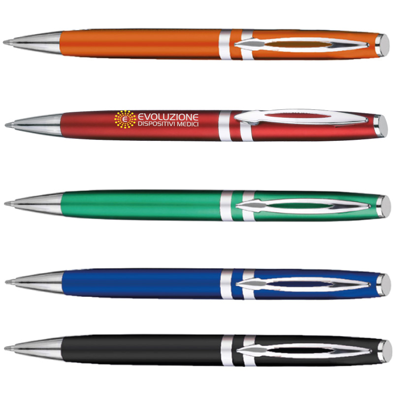 PENNA PL. VERN.METALLIZZATA MEC. A ROTAZIONE CLIP METALLO ART. PH-180 MARY