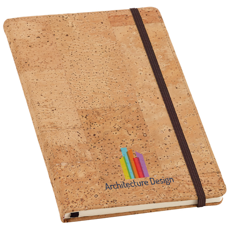 BLOCCO NOTES IN SUGHERO cm.13,7x21,5 CON 80 FOGLI AVORIO E CUSTODIA TNT ART.PT-594-L