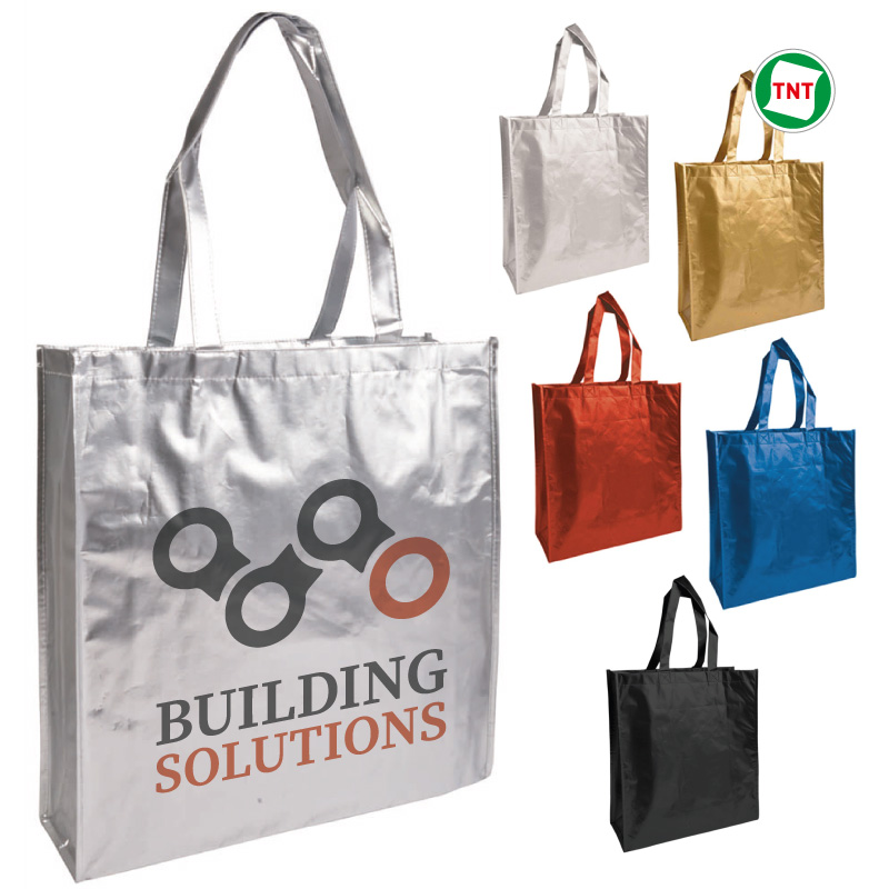 SHOPPER IN TNT LAMINATO CON SOFFIETTO cm.38x42x15 ART.RA830