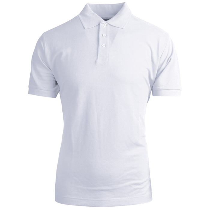 Polo bianca on sale manica corta uomo