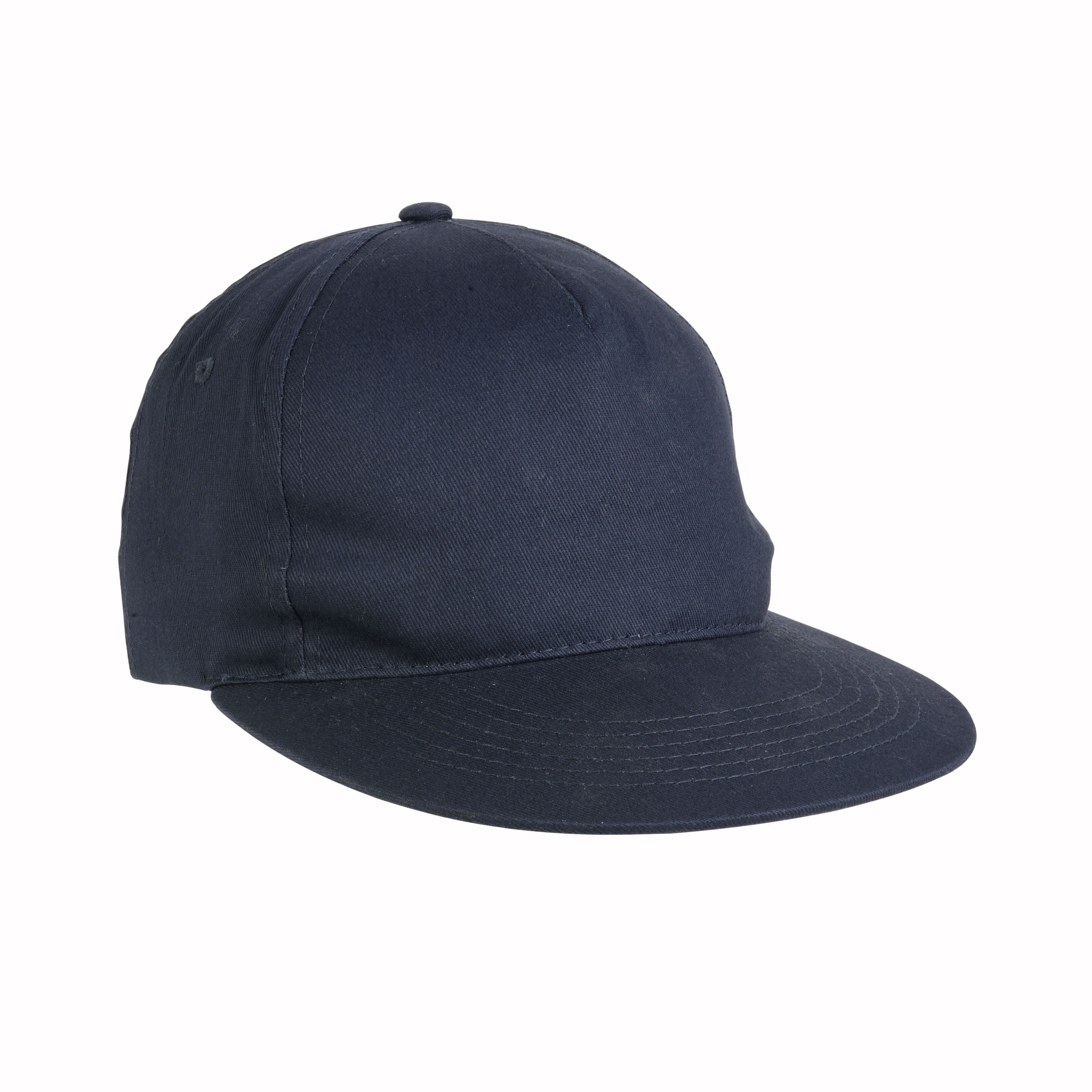 CAPPELLINO IN COTONE PESANTE, 6 PANNELLI CON VISIERA PIATTA REGOLAZIONE IN VELCRO,  ART.RB978